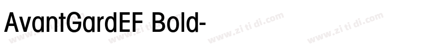 AvantGardEF Bold字体转换